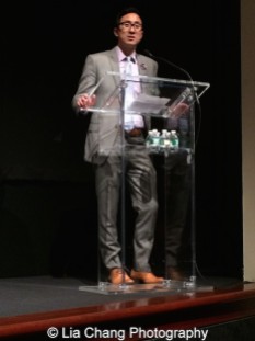 Roger Chu, Director, Corporate Human Resources at Time Warner, Inc. at the Time Warner Theater in New York on October 7, 2015. Photo by Lia Chang