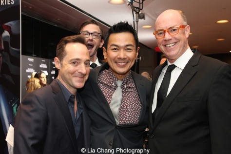 Brennan Brown, D.J. Qualls, Joel de la Fuente, Michael Gaston attend the episode screening and premiere for the Amazon Originals Series ‘The Man in the High Castle’ at Alice Tully Hall on November 2, 2015. Photo by Lia Chang