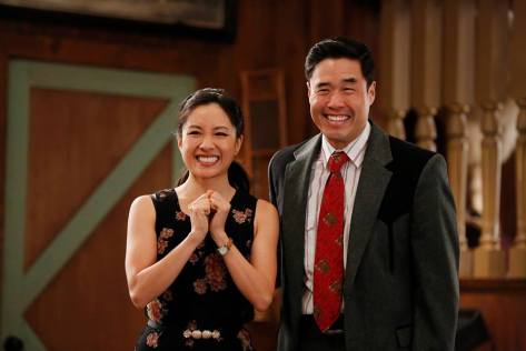Constance Wu and Randall Park in ABC's 'Fresh Off the Boat'. Credit: ABC