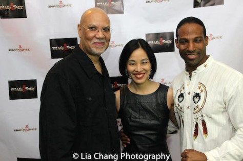 Warrington Hudlin, Lia Chang and Demetrius Angelo. Photo by Patrick Cashin