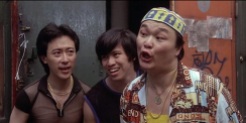 Fredric Mao as Du Yi, Michael G. Chin as Lu Yi and Henry Yuk as Hu Yi in THE LAST DRAGON (1985)